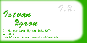 istvan ugron business card
